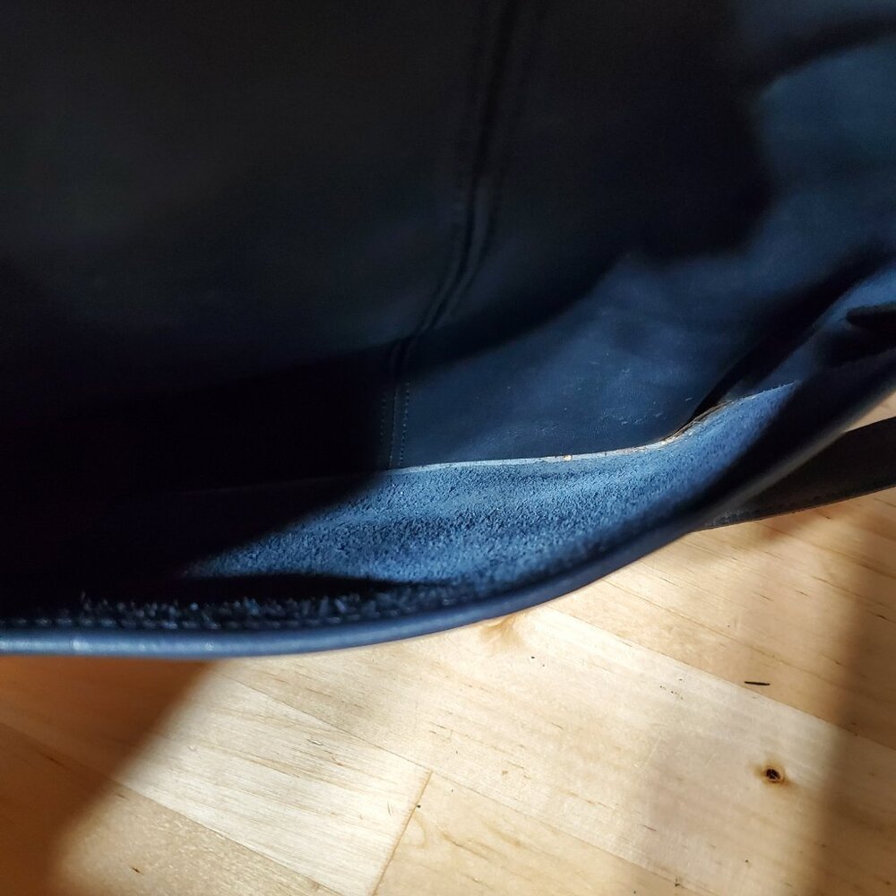 Vintage Coach Bleeker Bucket Bag 90s Dark Blue - Picture 13 of 13